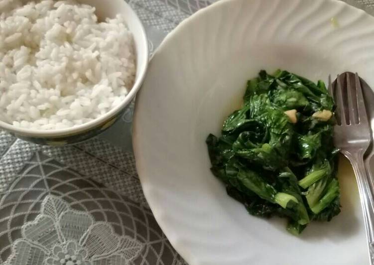 gambar untuk cara membuat Tumis pak choi bawang putih