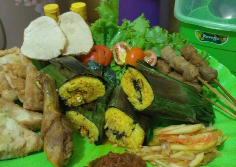 cara membuat Nasi bakar ayam??pedas komplit ala d? ???? Step by step ??