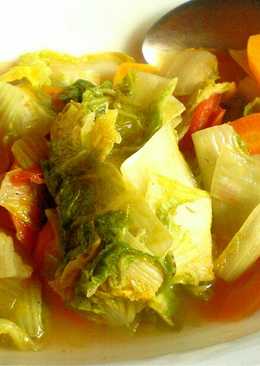 Tumis Sawi Putih Wortel Sederhana