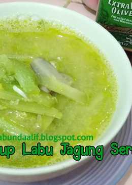 Sup Labu Jagung Serut (toddler meal)