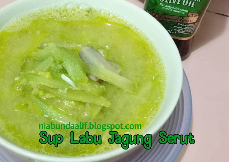 resep Sup Labu Jagung Serut (toddler meal)