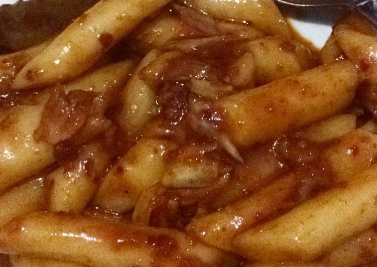 gambar untuk resep makanan Tteokbokki simple sauce