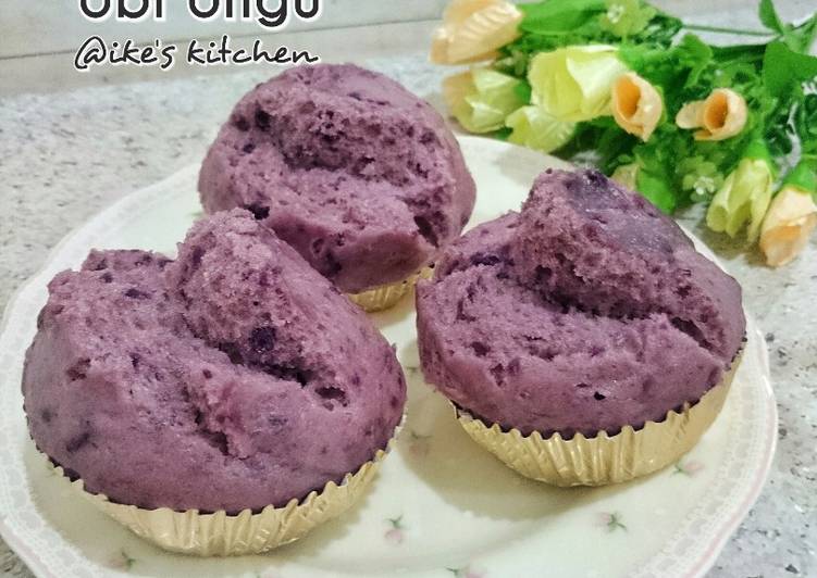 gambar untuk resep Bolu Kukus Mekar Ubi Ungu