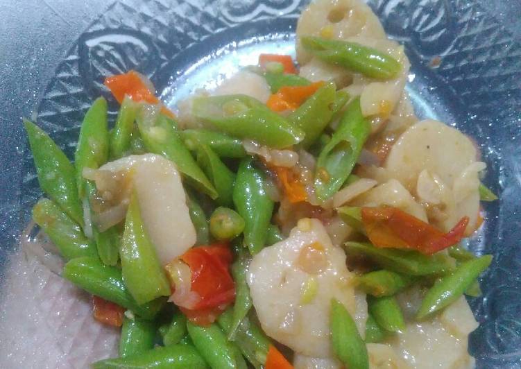 Tumis Buncis Bakso Tuna