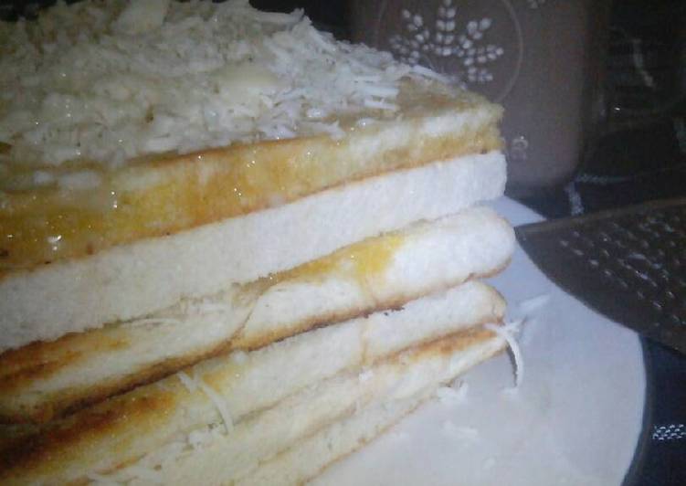 gambar untuk resep makanan Roti bakar teplon simple ??