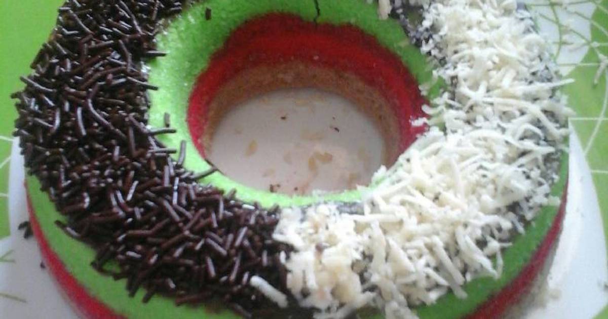 Resep Rainbow cake slai blueberry ala amii Resep Rainbow cake slai blueberry ala amii