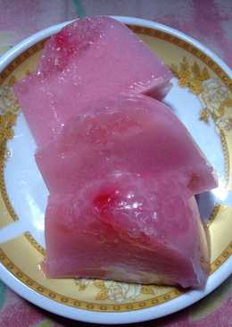 Puding mutiara kelapa muda