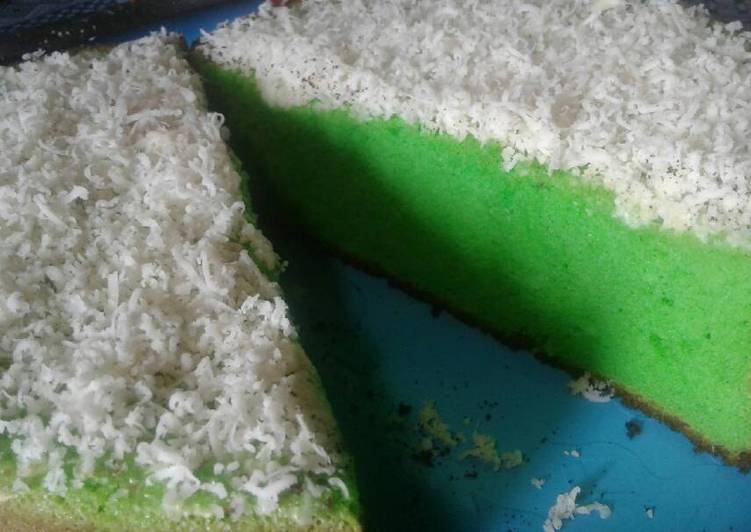 resep makanan Bolu pandan keju panggang sederhana