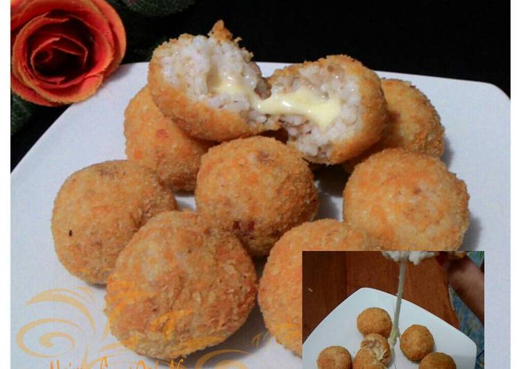 Resep Bola nasi cornet mozarella Kiriman dari Najma Fiq