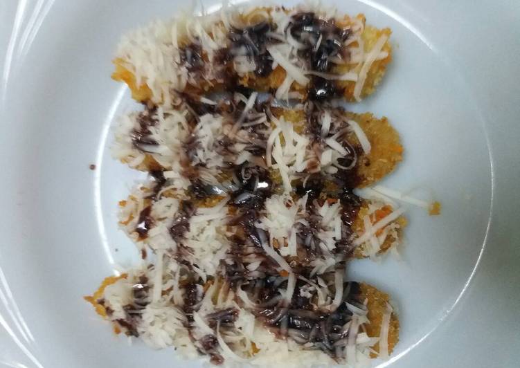 gambar untuk cara membuat Goreng Pisang Cripsy, Lumer Keju, Susu Coklat