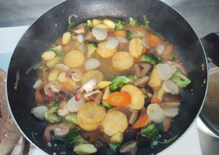 Cha cap chay sea food