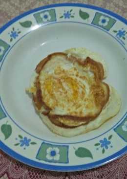 Roti telur panggang teflon