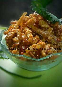 Sambal goreng tempe teri kacang pedas