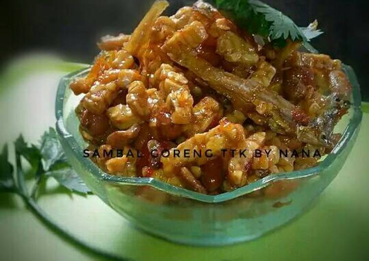 Resep Sambal goreng tempe teri kacang pedas Oleh "Nana"