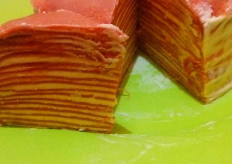 resep makanan Millecrepe Strawberry