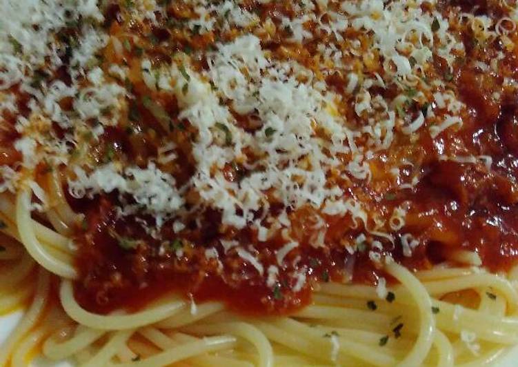 resep makanan Spaghetti pronas bolognaise