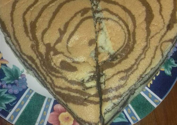 resep makanan My 1st perfect Zebra Cake