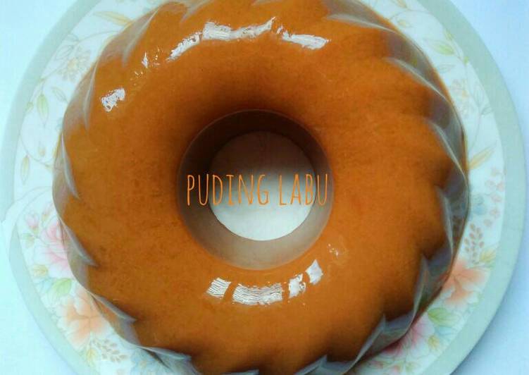 resep Puding labu kuning #aop_platingbarenganekapudding