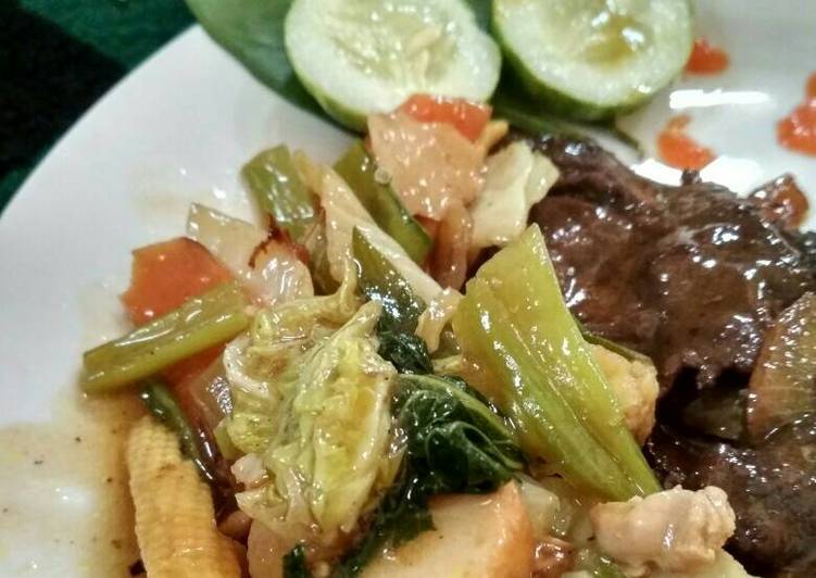 resep Capcay goreng seafood