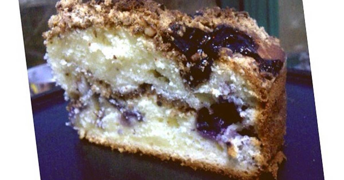 Resep Blueberry crumble cake Resep Blueberry crumble cake