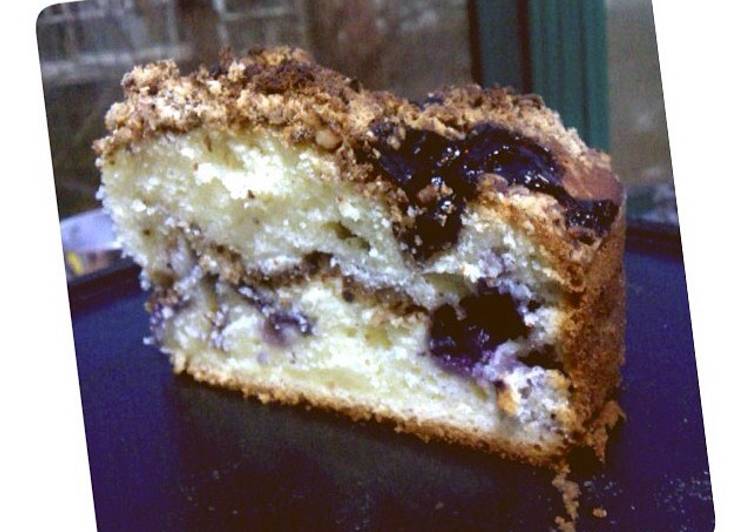 resep masakan Blueberry crumble cake