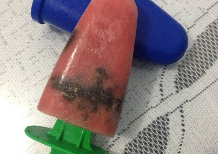 gambar untuk resep Es loli / popsicle Jambu Oreo