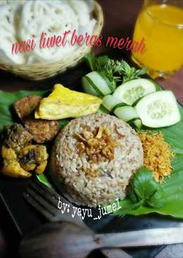 Nasi liwet beras merahðŸšðŸ›(sarapan keluarga hr liburnas)