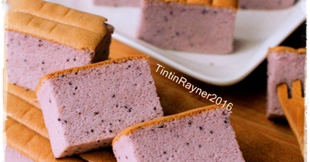 Resep Ogura Cake Taro ( Purple sweet yam) New Recipe Resep Ogura Cake Taro ( Purple sweet yam) New Recipe