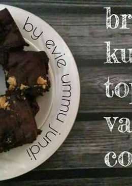 Brownies kukus choco lava topping vanilla cookies