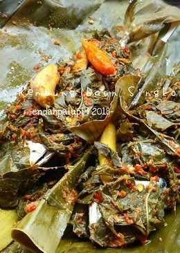 Pepes Kembung Daun Singkong