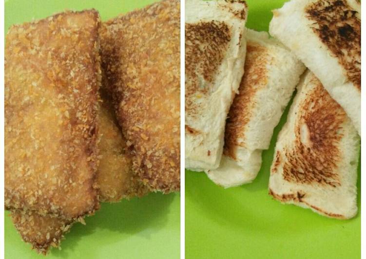 bahan dan cara membuat Roti Tawar isi ala Kebab