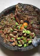 Bawal + petai goreng sambal terasi