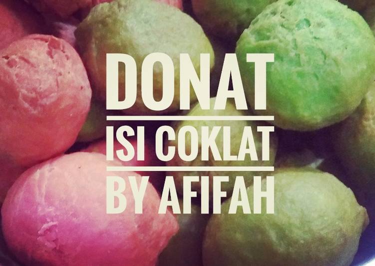 gambar untuk resep makanan Donat isi coklat 'Pink & Green'