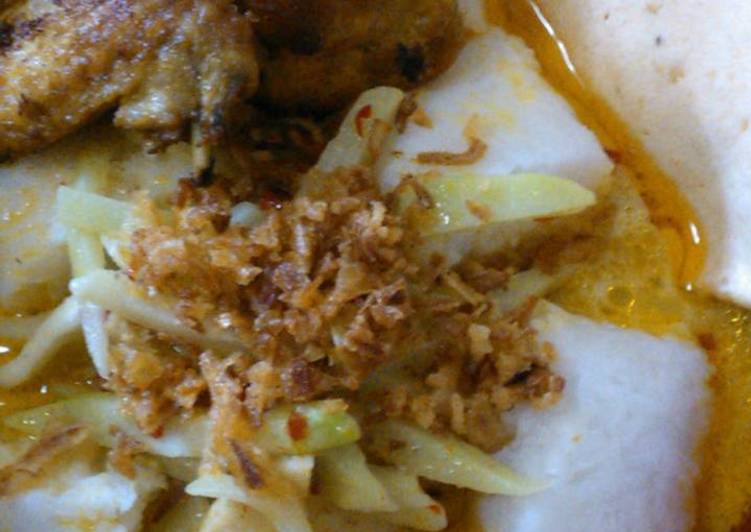 gambar untuk resep makanan Lontong sayur bumbu ungkepan ayam (make over)