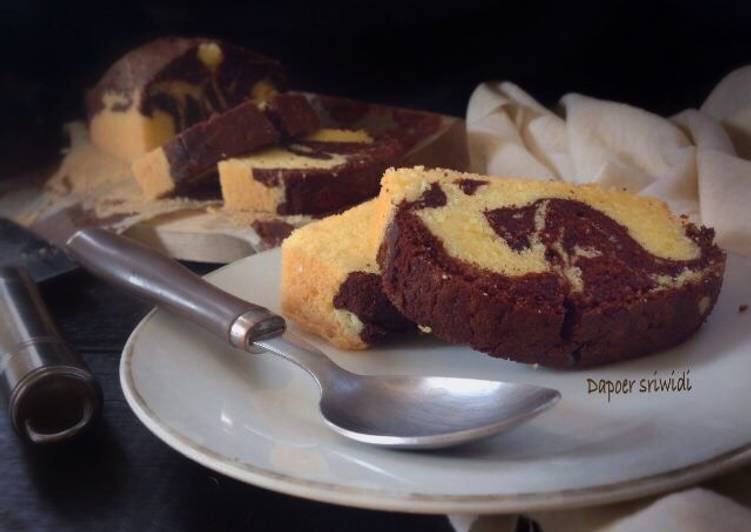 resep masakan Mocca marble pound cake