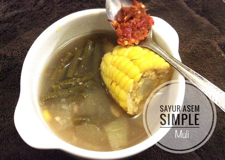 bahan dan cara membuat Sayur asem simple cocok untuk anak2