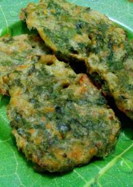 Bakwan Bayam Teri Medan (u anak intoleran susu sapi)