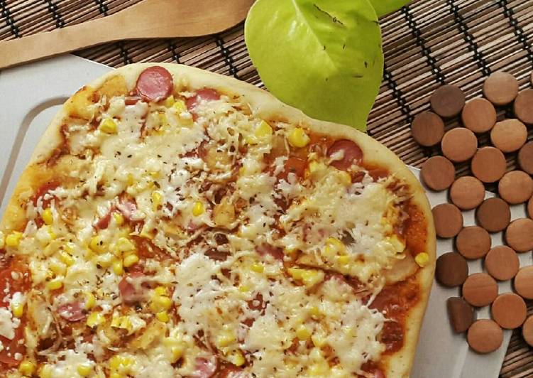 resep makanan Pizza Homemade dengan Happycall