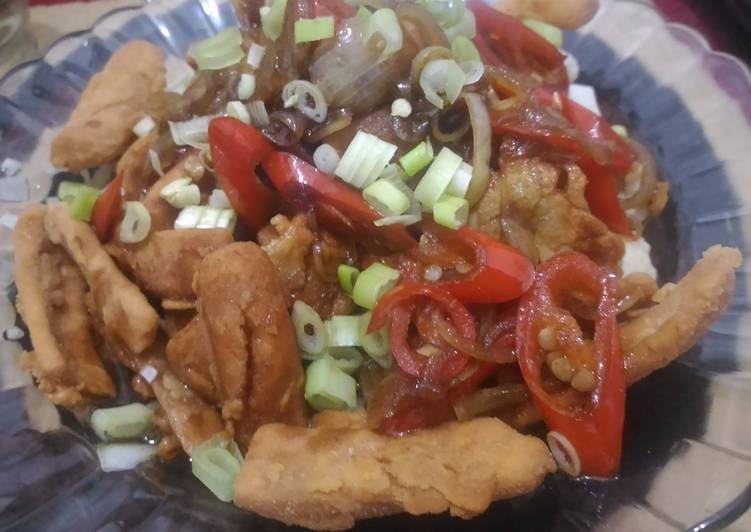 resep masakan Sosis Ayam Krispy Saus Teriyaki