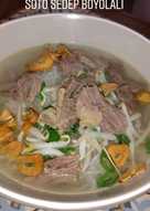 Soto Sedep Boyolali (Soto Daging Kuah Bening)