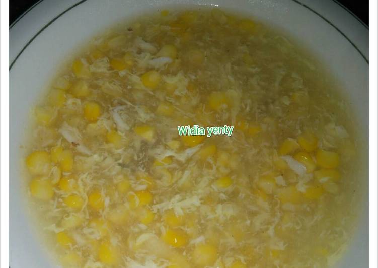 Resep Sup jagung kepiting By Widia yenty