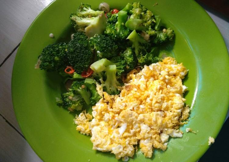 gambar untuk resep Orak arik brokoli