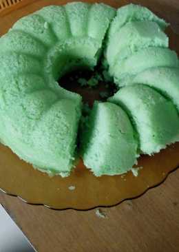 Bolu Kukus Dansa (Pandan santan)