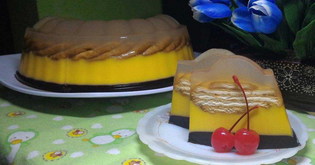 83 resep  puding  regal  3  lapis  enak dan sederhana Cookpad