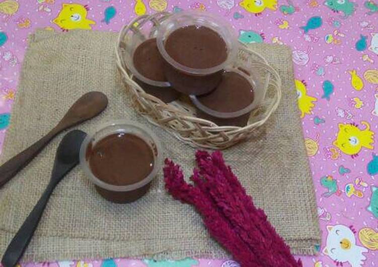 gambar untuk cara membuat Silky Choco Pudding