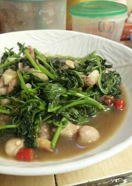 Tumis bayam ebi ala JOSHE