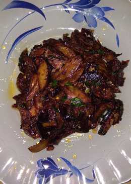 Jengkol goreng cabe merah kering