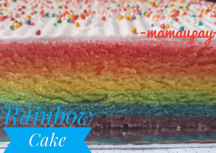 resep Rainbow Cake Kukus Ala Ny. Liem