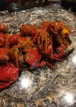 Kepiting (seafood) saus padang