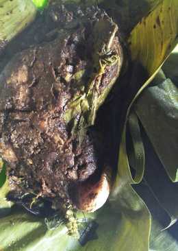 Pepes ikan gabus bumbu kluek